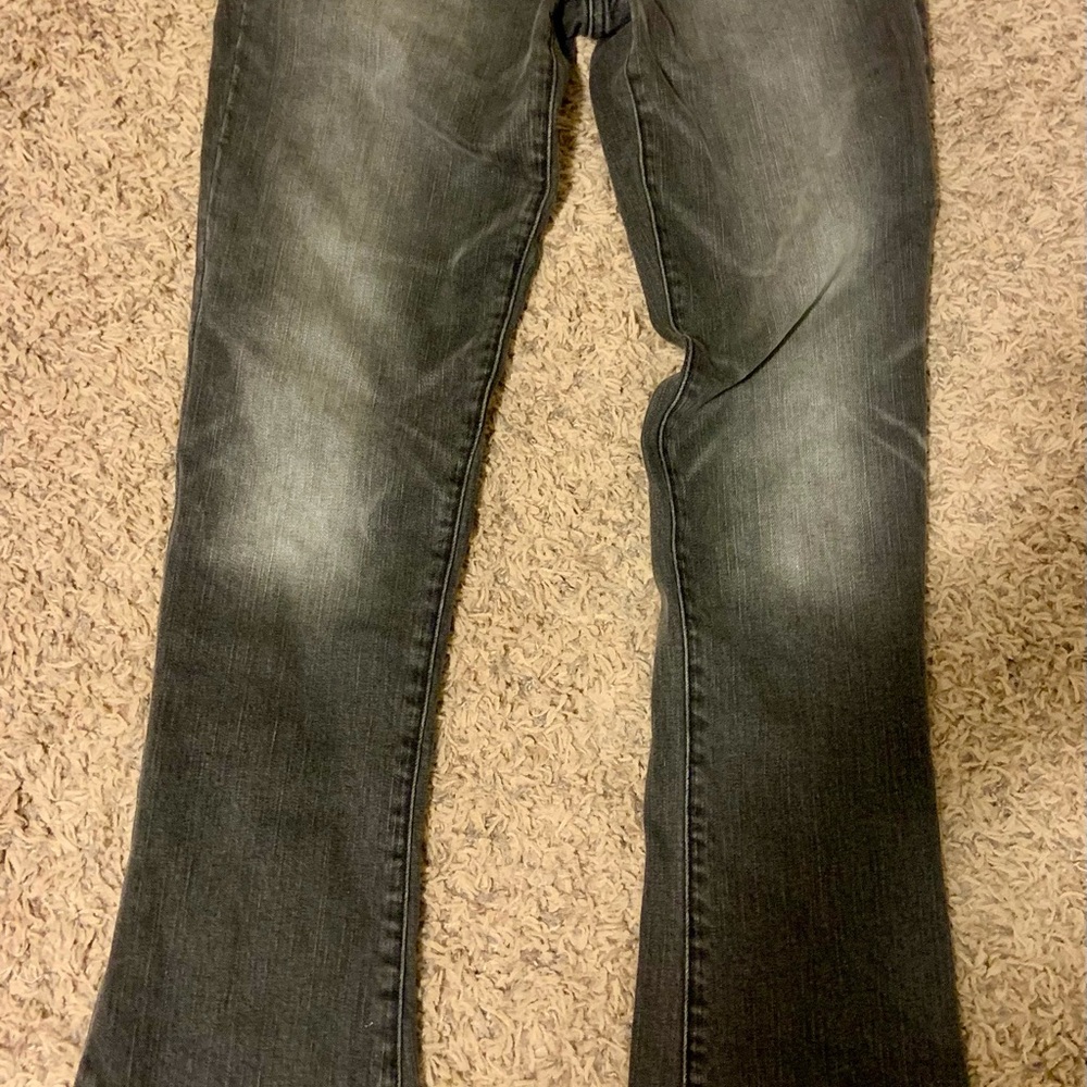 American Eagle Outfitters Dark Gray Stretch skinny bootcut
